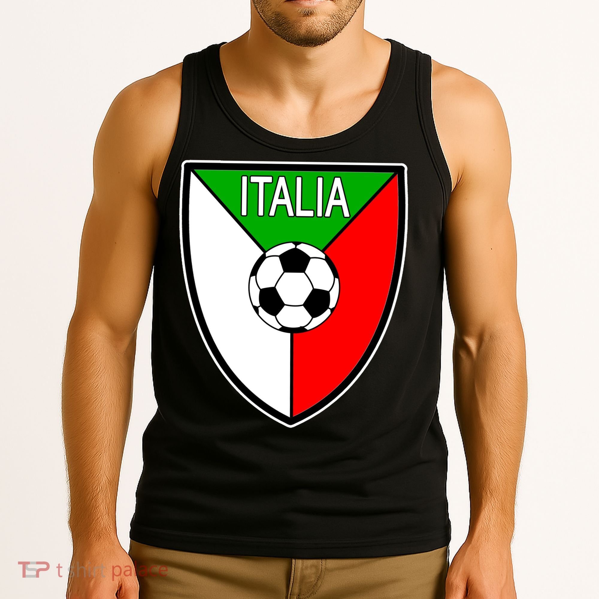Italy Soccer Flag Emblem Italia Tank Top