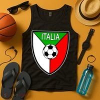 Italy Soccer Flag Emblem Italia Tank Top thumb 4