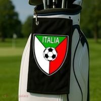Italy Soccer Flag Emblem Italia Golf Towel thumb 2