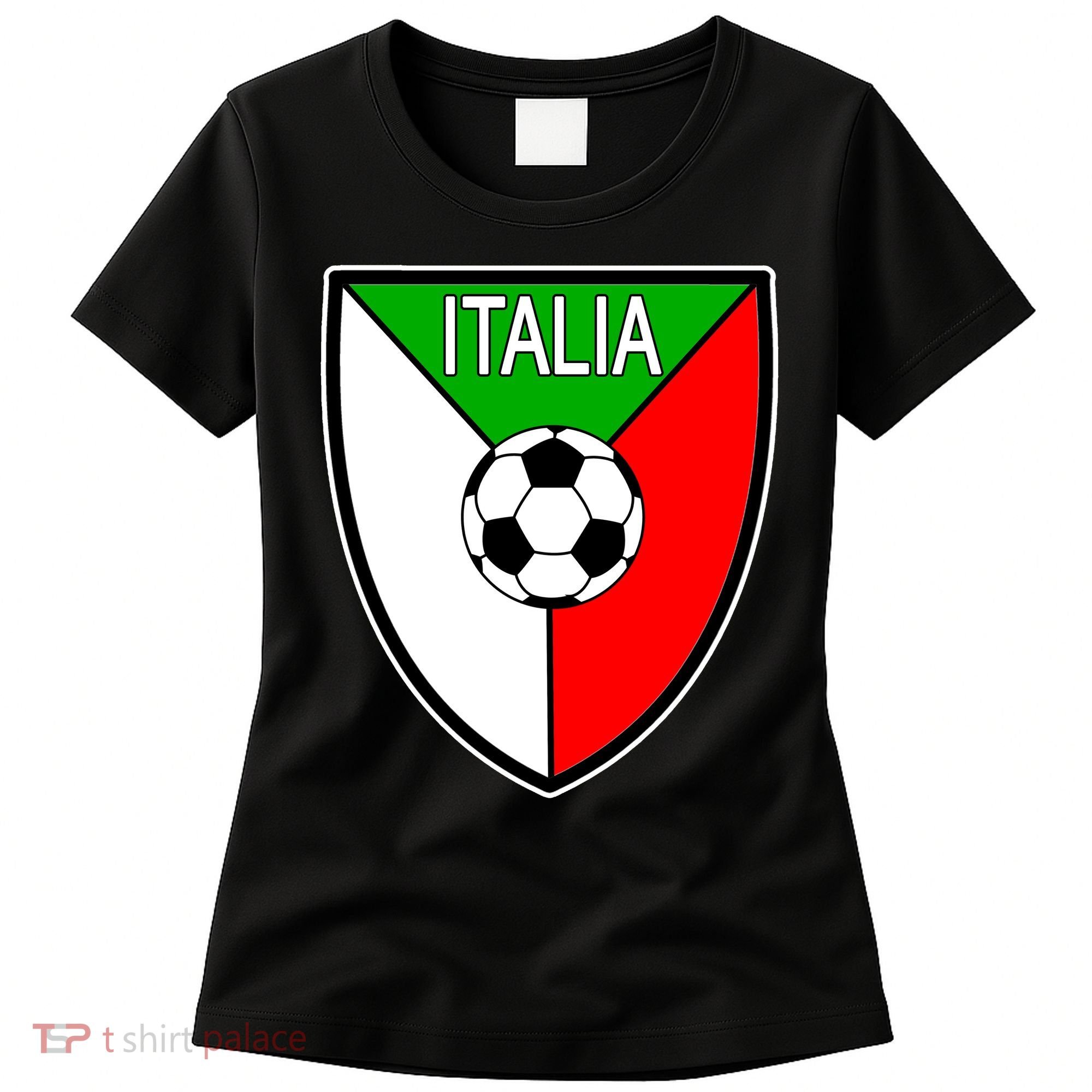 Italy Soccer Flag Emblem Italia Women's T-Shirt