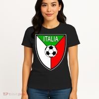 Italy Soccer Flag Emblem Italia Women's T-Shirt thumb 4