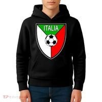 Italy Soccer Flag Emblem Italia Kids Hoodie thumb 4