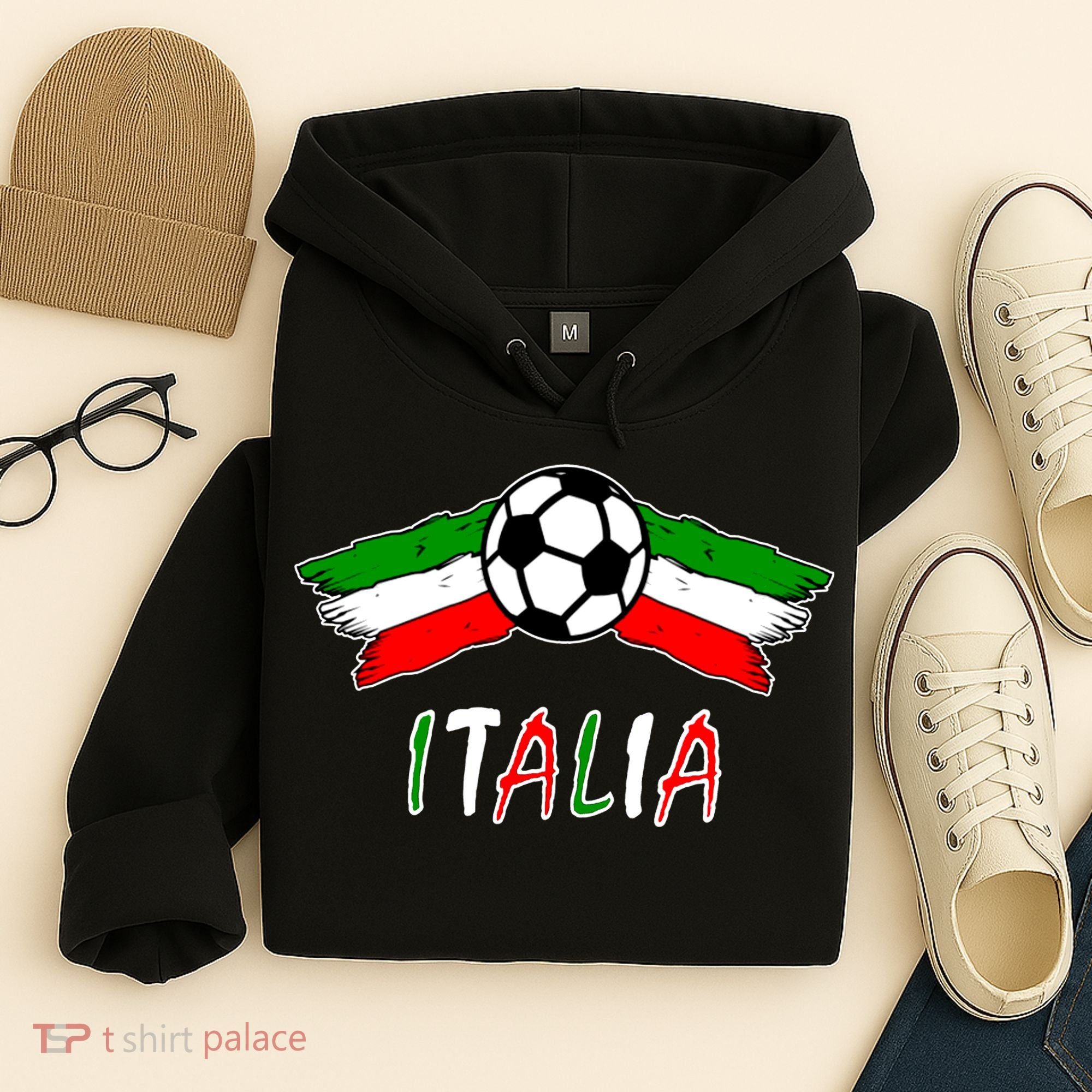 Italy Soccer Flag Italia Champs Hoodie