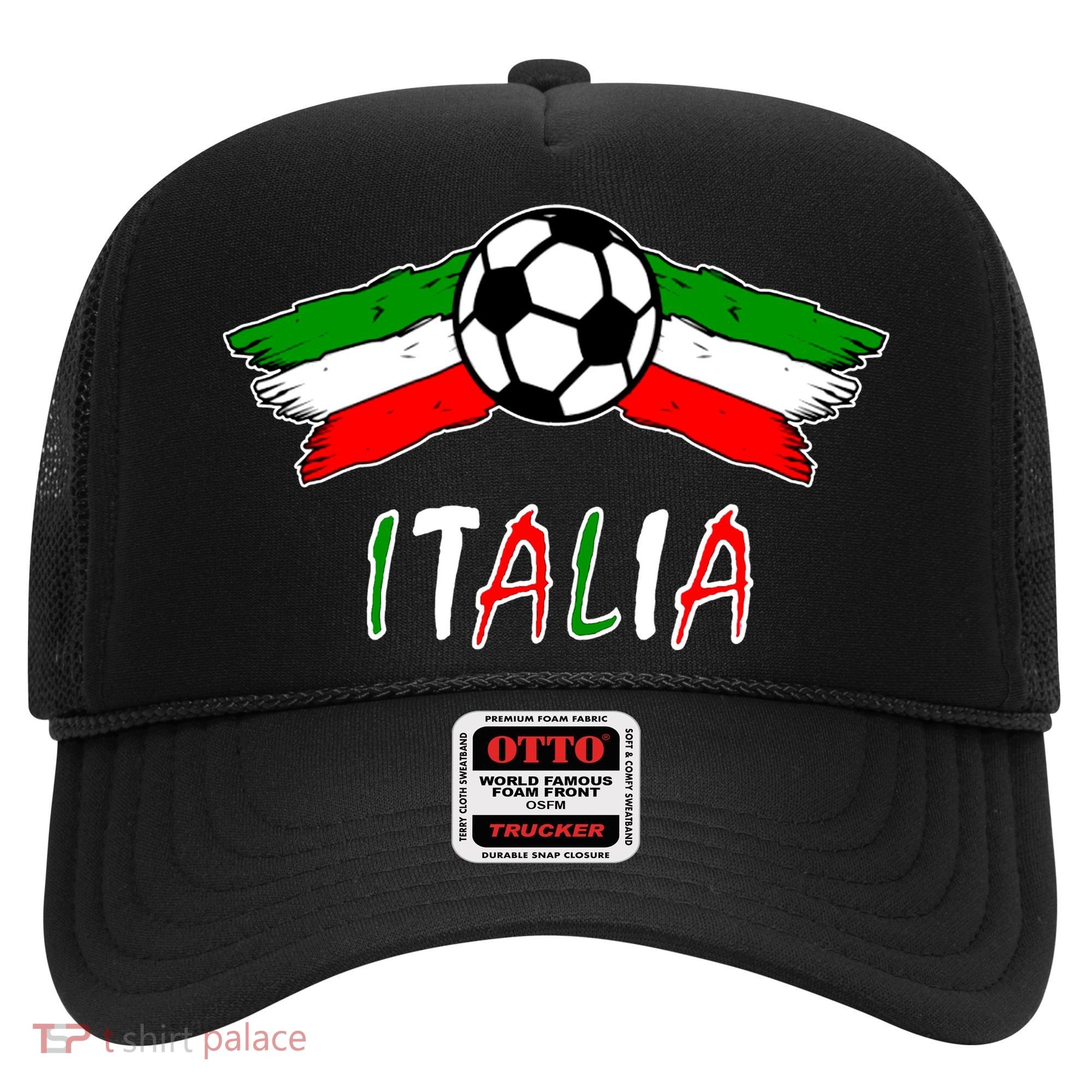 Italy Soccer Flag Italia Champs Hat