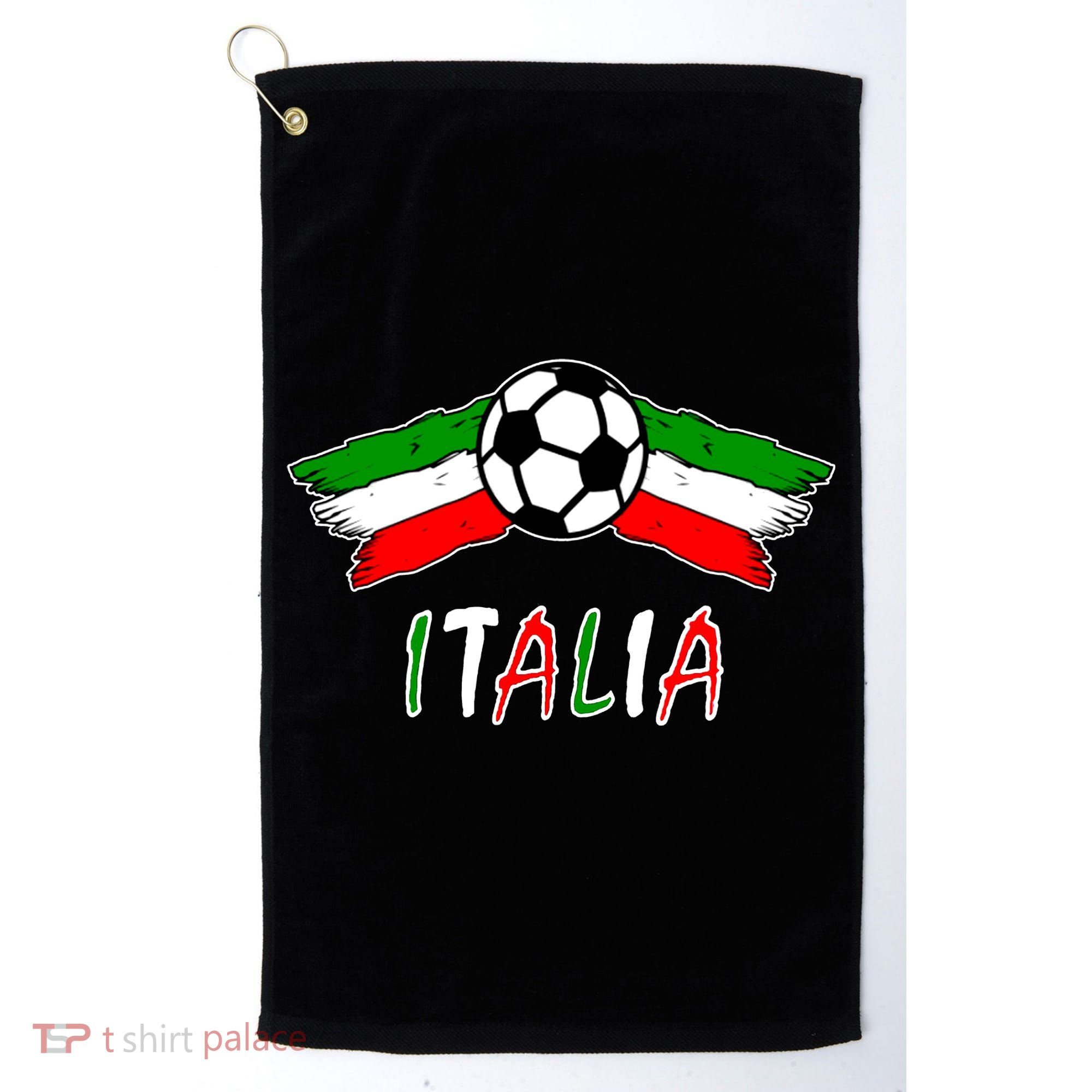 Italy Soccer Flag Italia Champs Golf Towel
