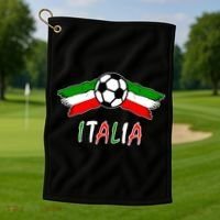 Italy Soccer Flag Italia Champs Golf Towel thumb 1