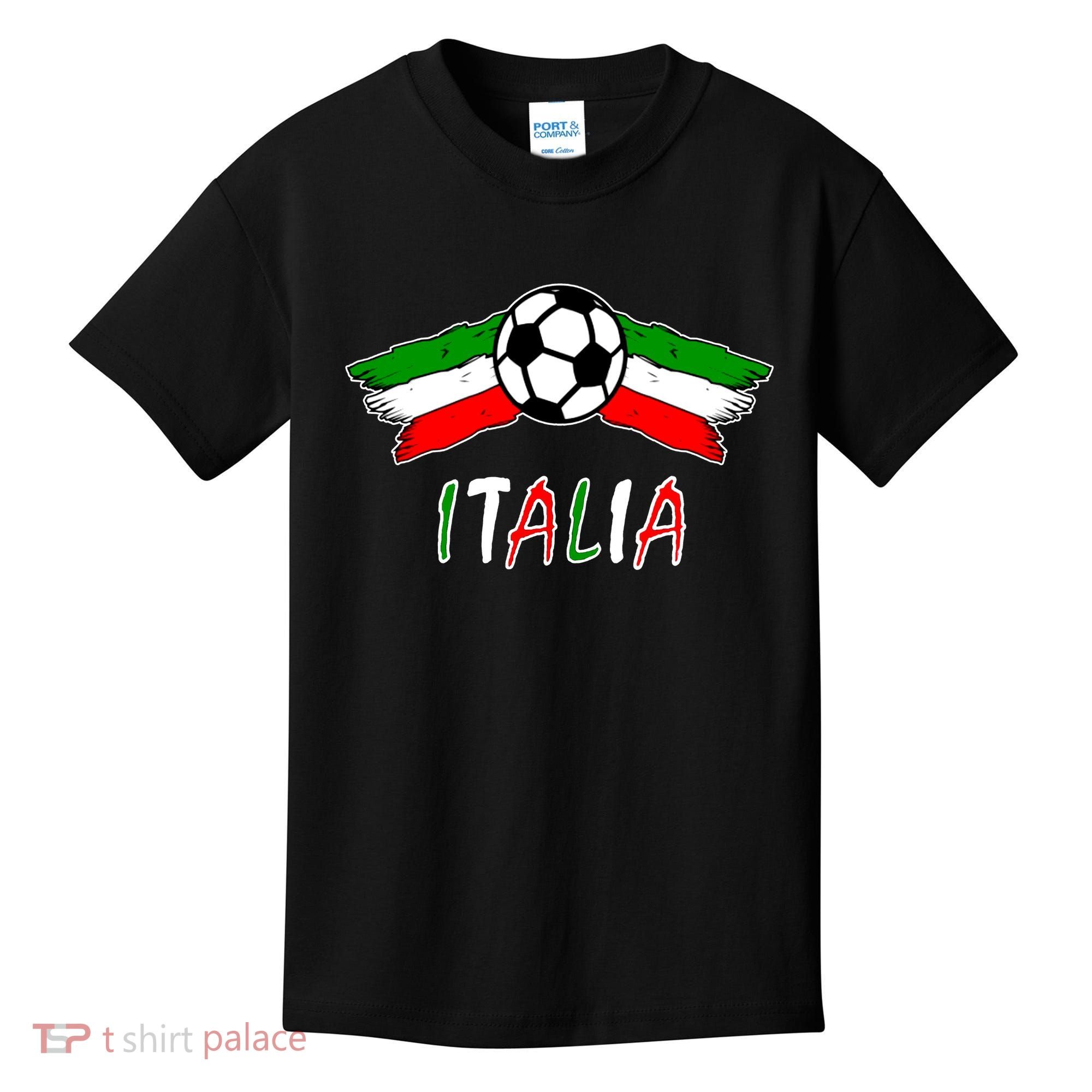 Italy Soccer Flag Italia Champs Kids T-Shirt