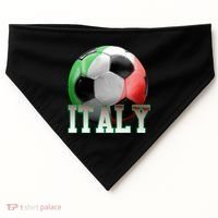 Italy Soccer Logo USA-Made Doggie Bandana thumb 0