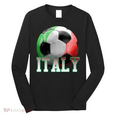 Italy Soccer Logo Long Sleeve Shirt