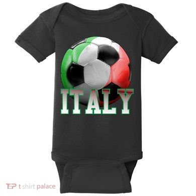 Italy Soccer Logo Baby Bodysuit