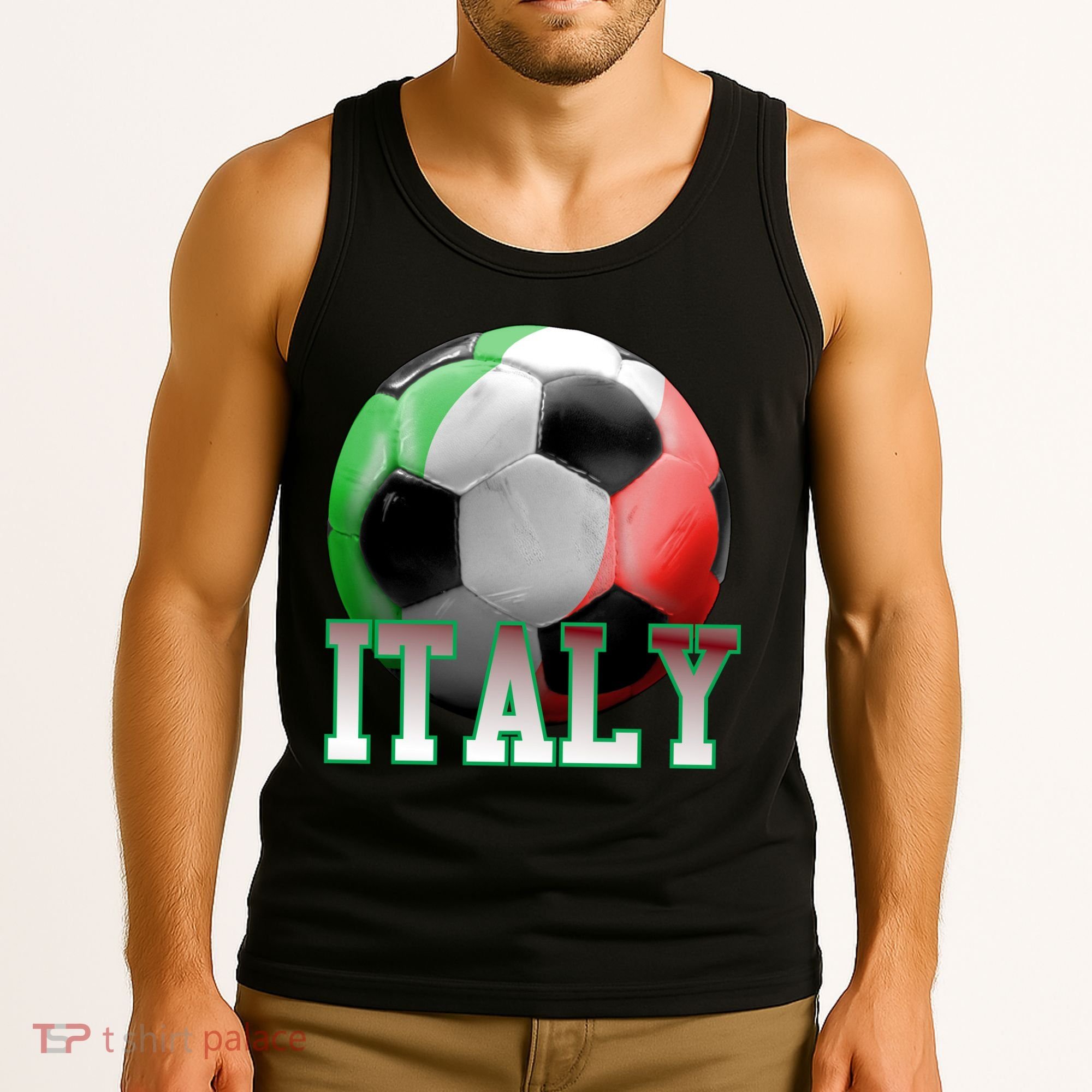 Italy Soccer Logo Tank Top