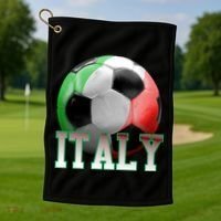 Italy Soccer Logo Golf Towel thumb 1