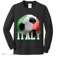 Italy Soccer Logo Kids Long Sleeve Shirt thumb 0