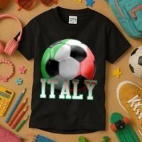 Italy Soccer Logo Kids T-Shirt thumb 3