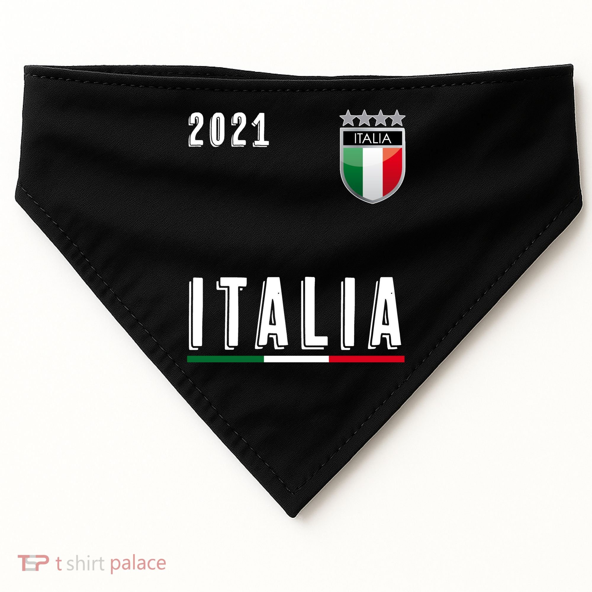 Italy Soccer Team Jersey Italia Flag USA-Made Doggie Bandana