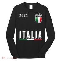 Italy Soccer Team Jersey Italia Flag Long Sleeve Shirt thumb 0