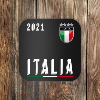 Italy Soccer Team Jersey Italia Flag Coaster