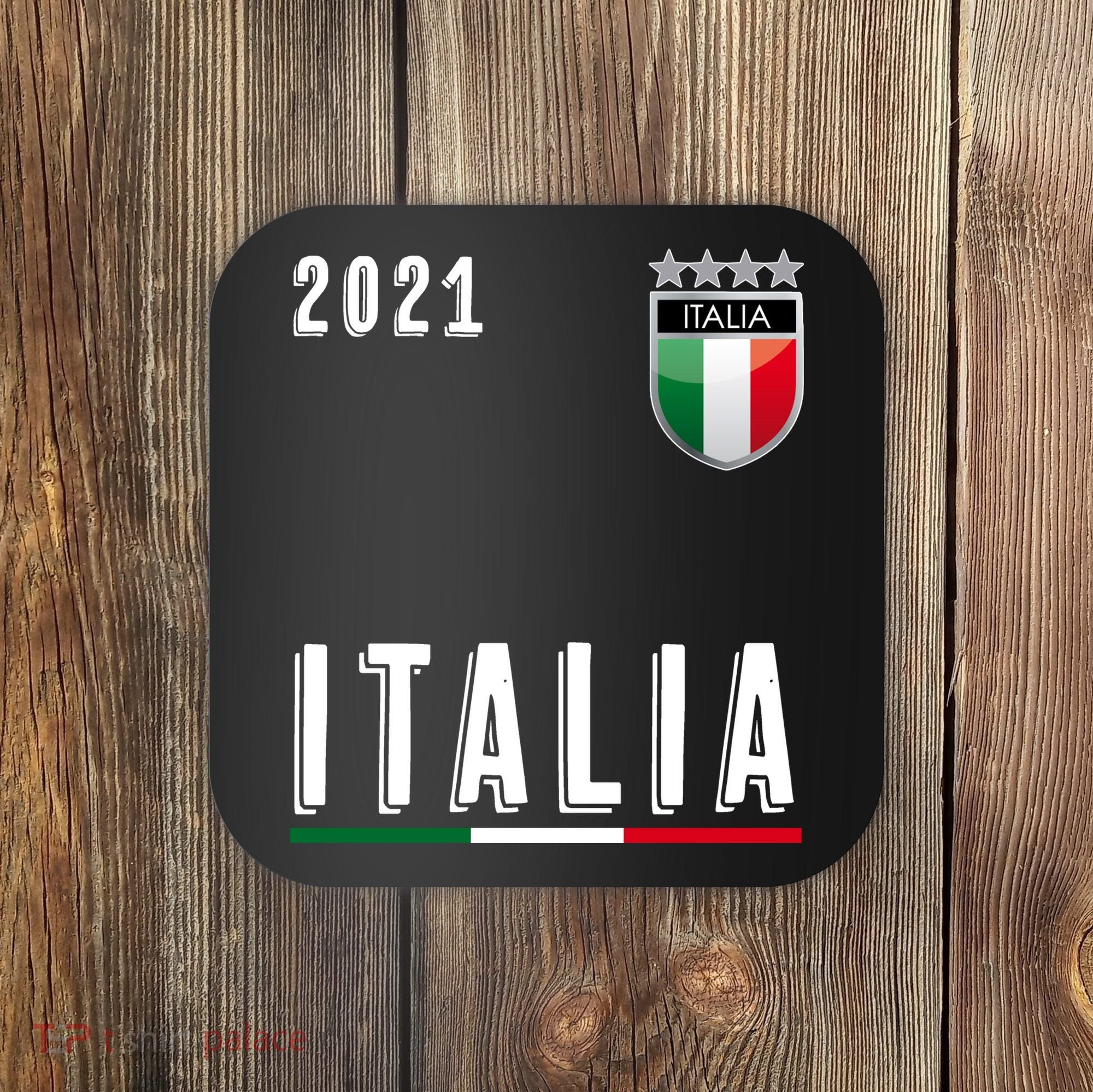 Italy Soccer Team Jersey Italia Flag Coaster