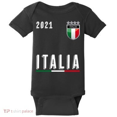 Italy Soccer Team Jersey Italia Flag Baby Bodysuit