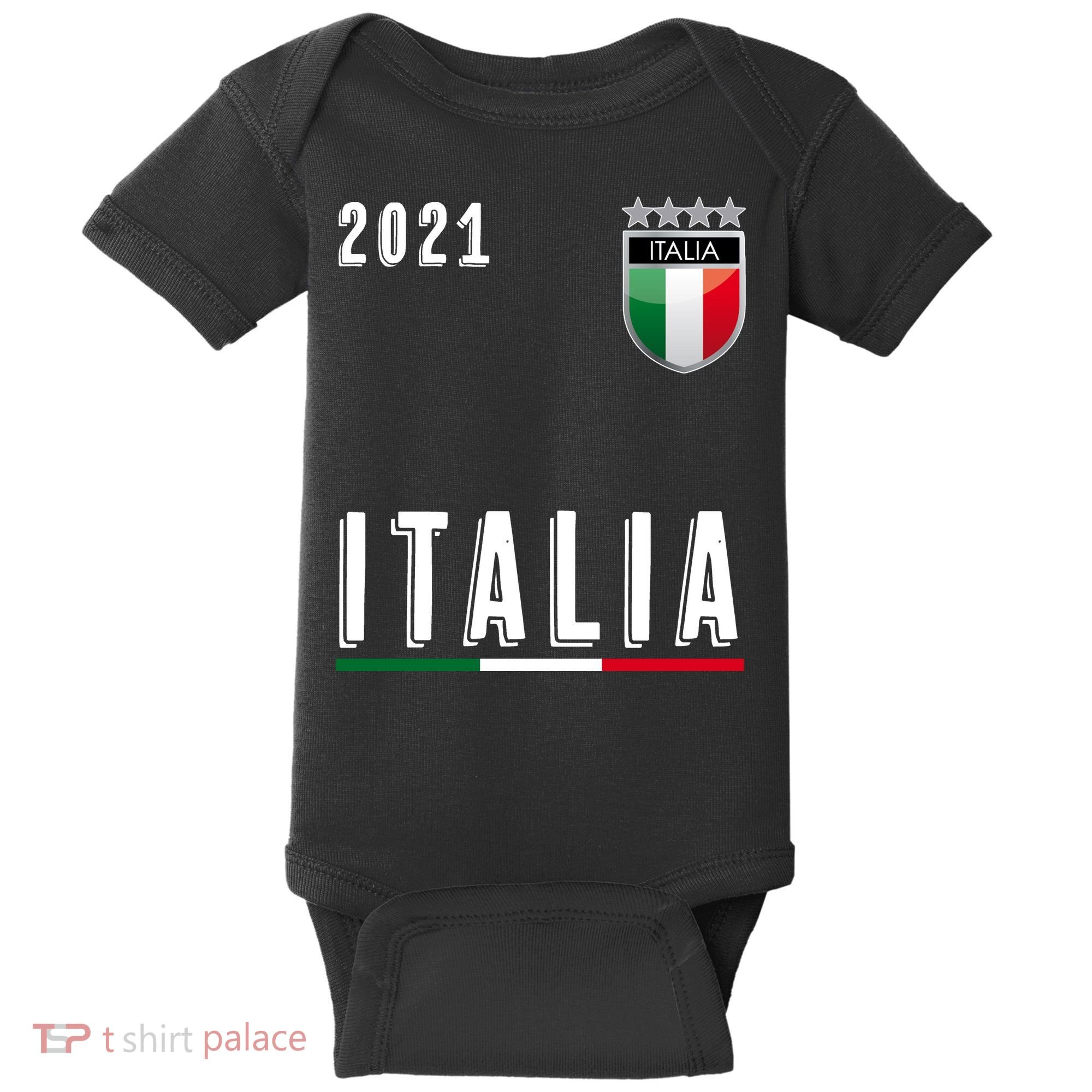 Italy Soccer Team Jersey Italia Flag Baby Bodysuit