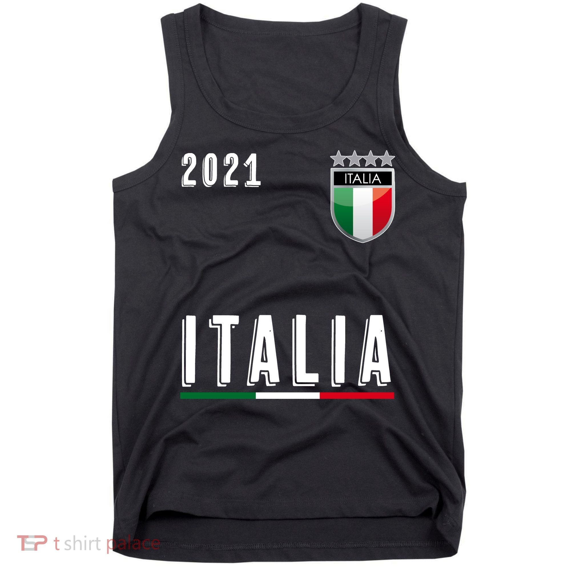 Italy Soccer Team Jersey Italia Flag Tank Top