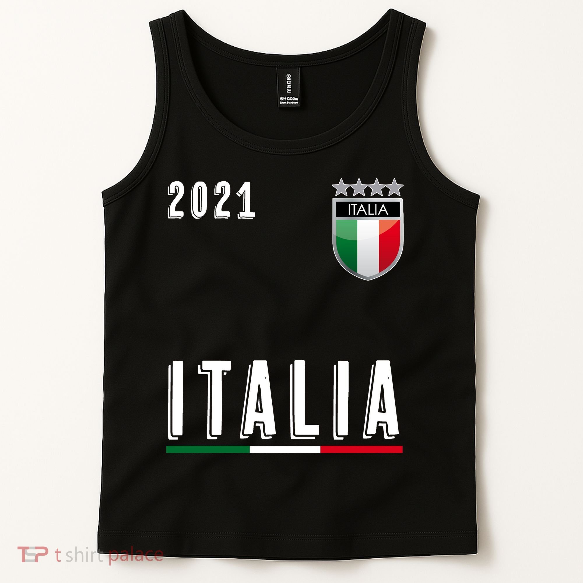 Italy Soccer Team Jersey Italia Flag Tank Top