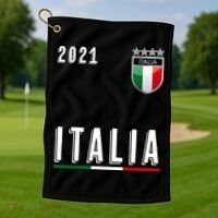 Italy Soccer Team Jersey Italia Flag Golf Towel thumb 1