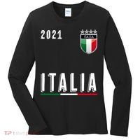 Italy Soccer Team Jersey Italia Flag Women's Long Sleeve Shirt thumb 0