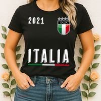 Italy Soccer Team Jersey Italia Flag Women's T-Shirt thumb 2