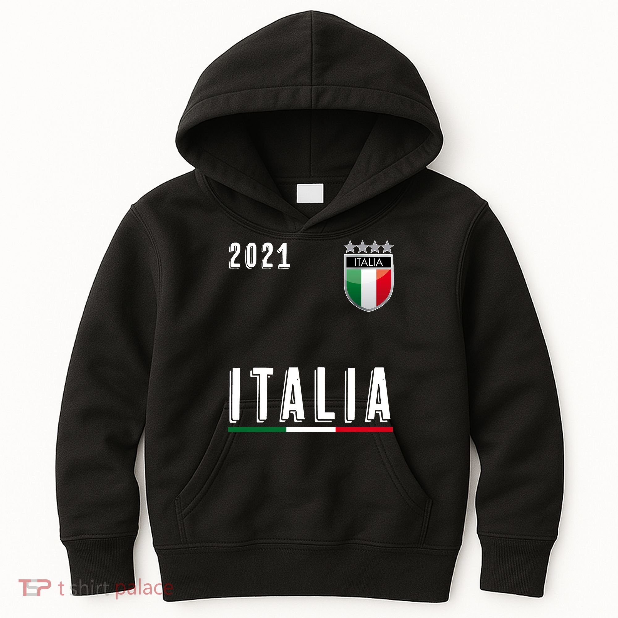 Italy Soccer Team Jersey Italia Flag Kids Hoodie
