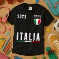 Italy Soccer Team Jersey Italia Flag Kids T-Shirt thumb 3