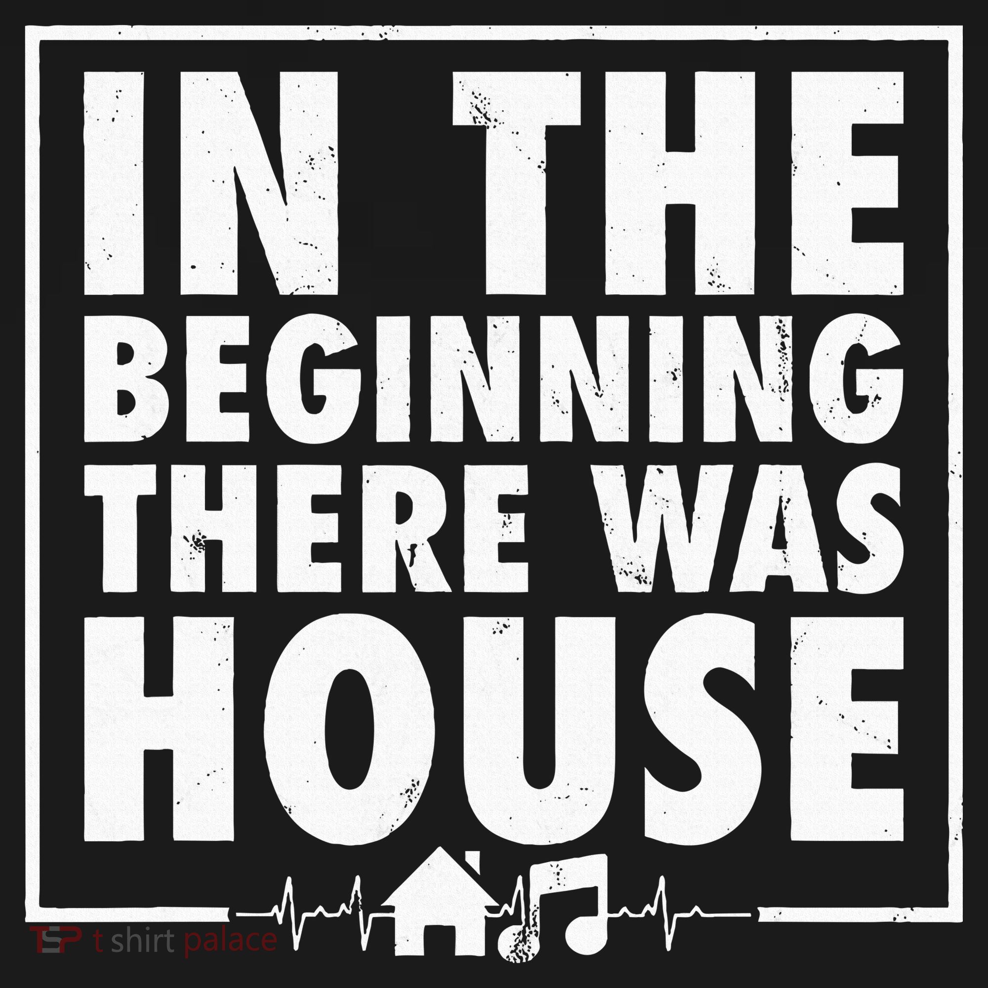 In The Beginning There Was House Music Edm Quote Dj Retro Women's Hoodie