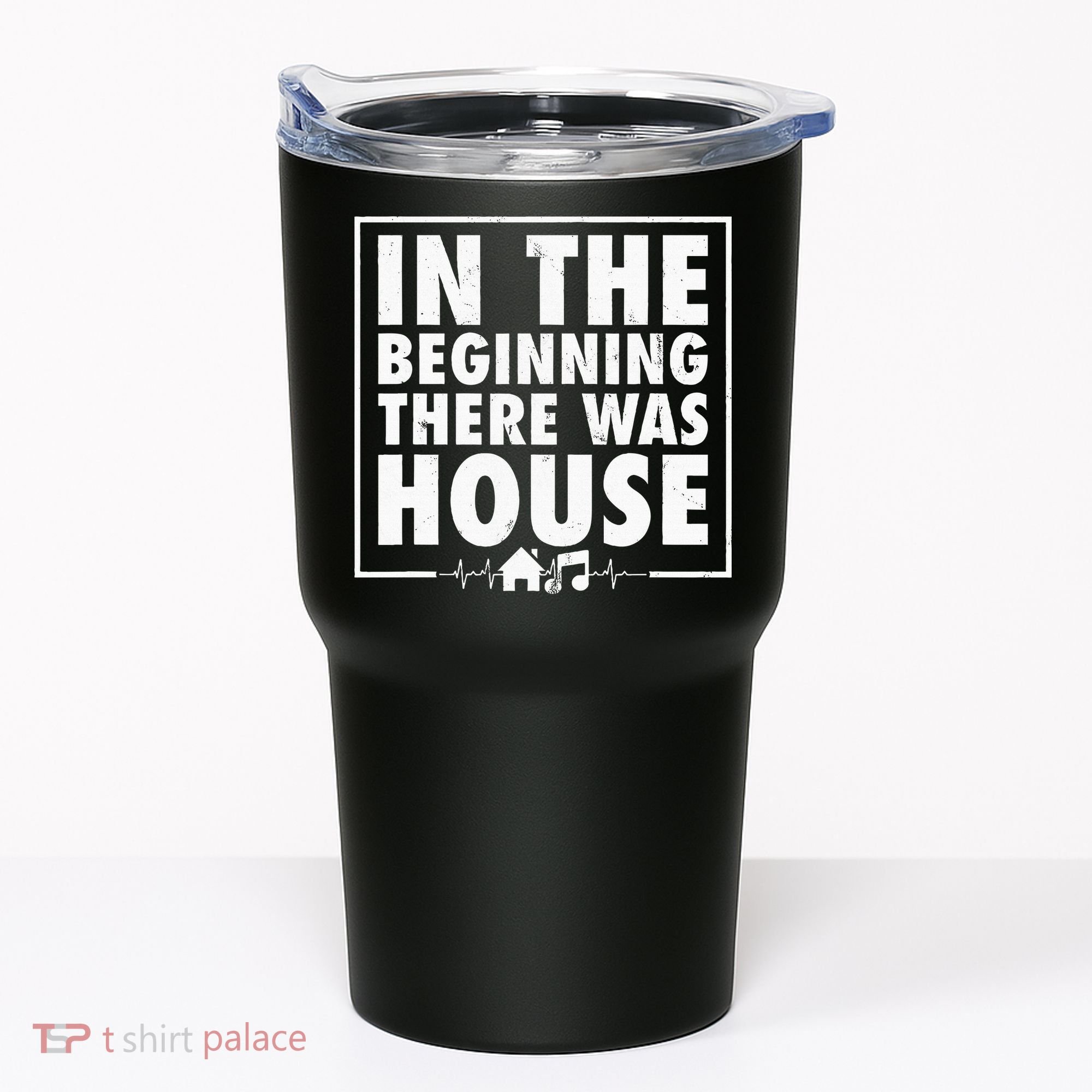 In The Beginning There Was House Music Edm Quote Dj Retro Tumbler