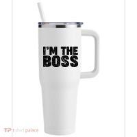Im The Boss 40oz Vacuum Insulated Stainless Steel Travel Tumbler thumb 0