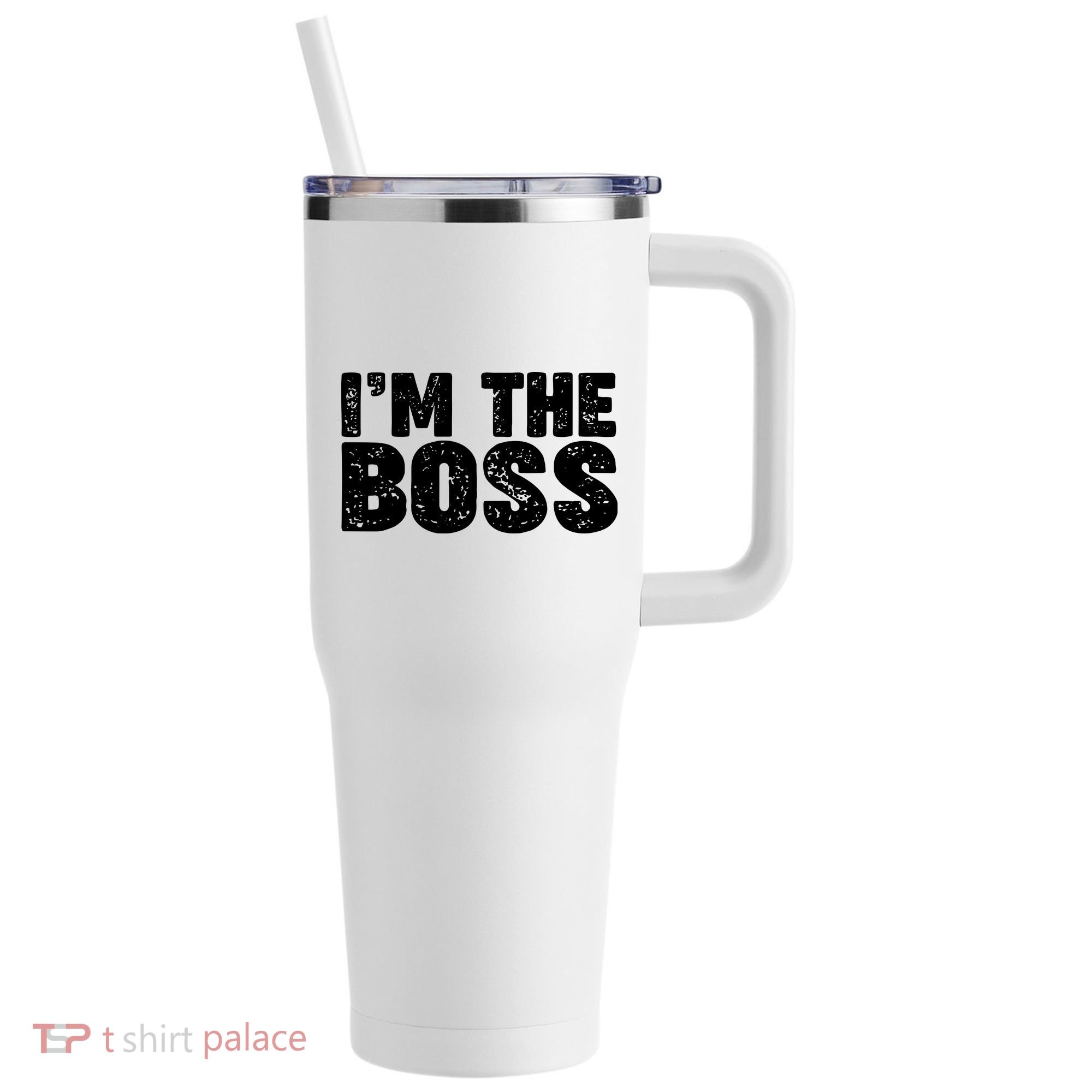 Im The Boss 40oz Vacuum Insulated Stainless Steel Travel Tumbler