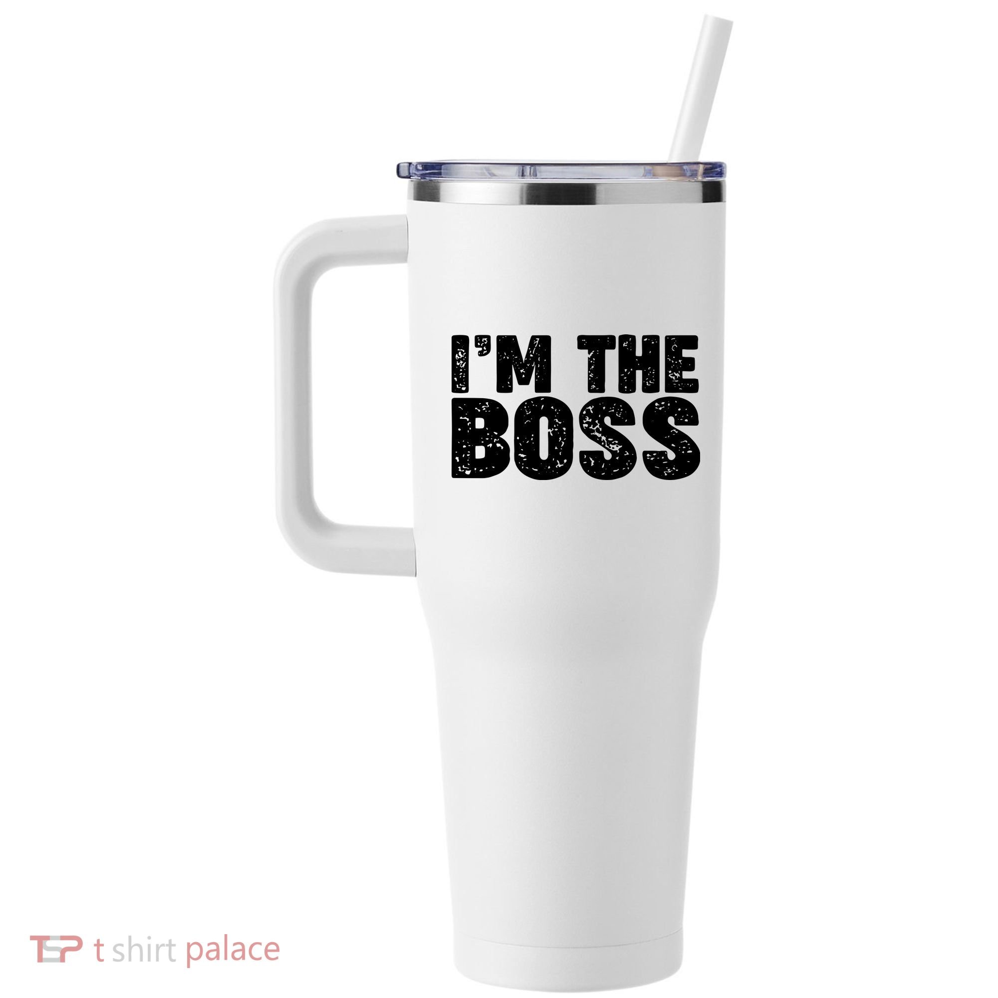 Im The Boss 40oz Vacuum Insulated Stainless Steel Travel Tumbler