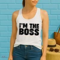 Im The Boss Women's Tank Top thumb 2