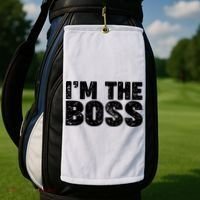 Im The Boss Golf Towel thumb 2