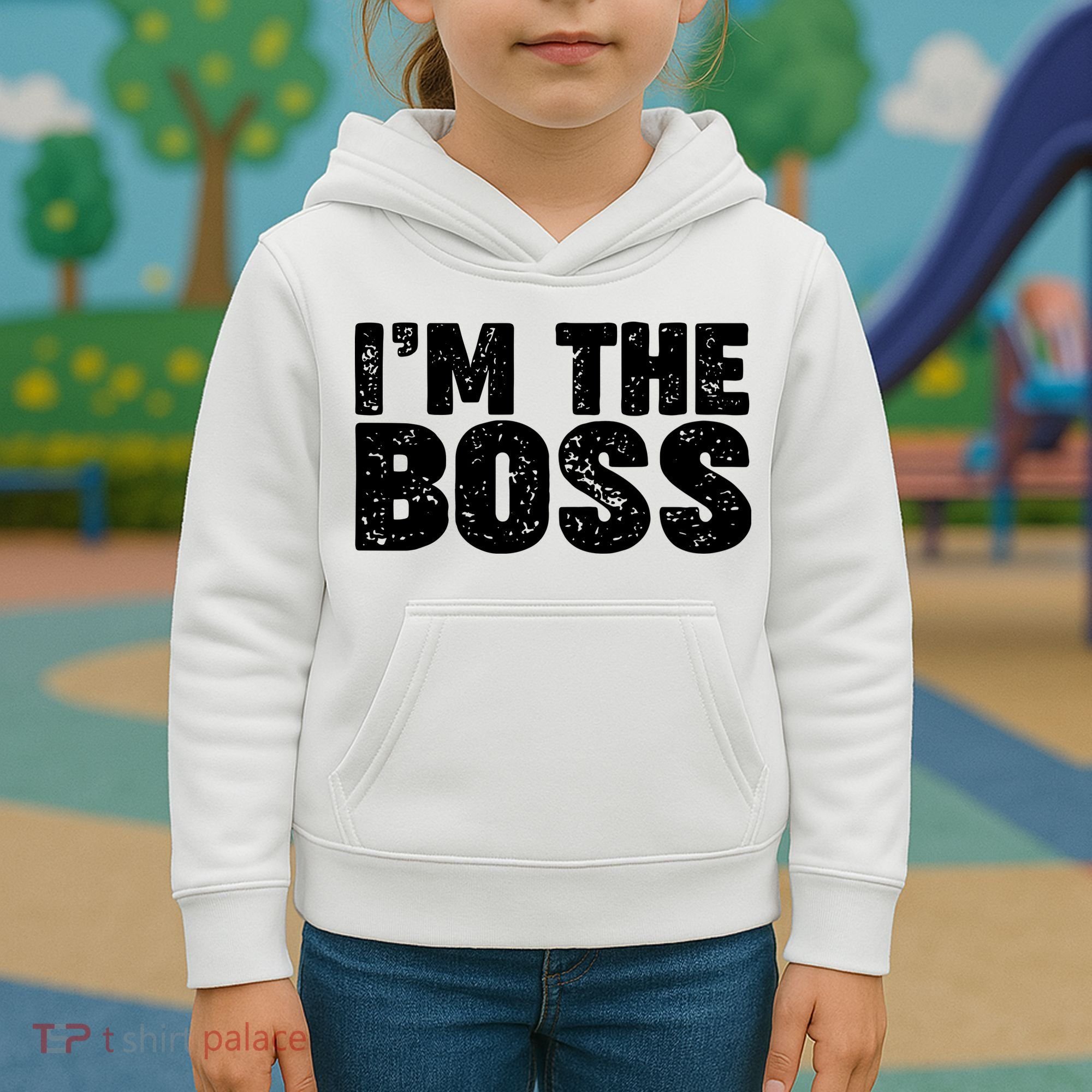 Im The Boss Kids Hoodie
