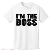 Im The Boss Kids T-Shirt thumb 0