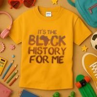 It's The Black History For Me Kids T-Shirt thumb 3