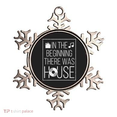 In The Beginning There Was House Music EDM Quote DJ Rave Ornament