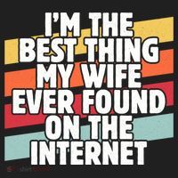 I'm The Best Thing My Wife Ever Found On Internet Dad Joke Gift Beanie thumb 2