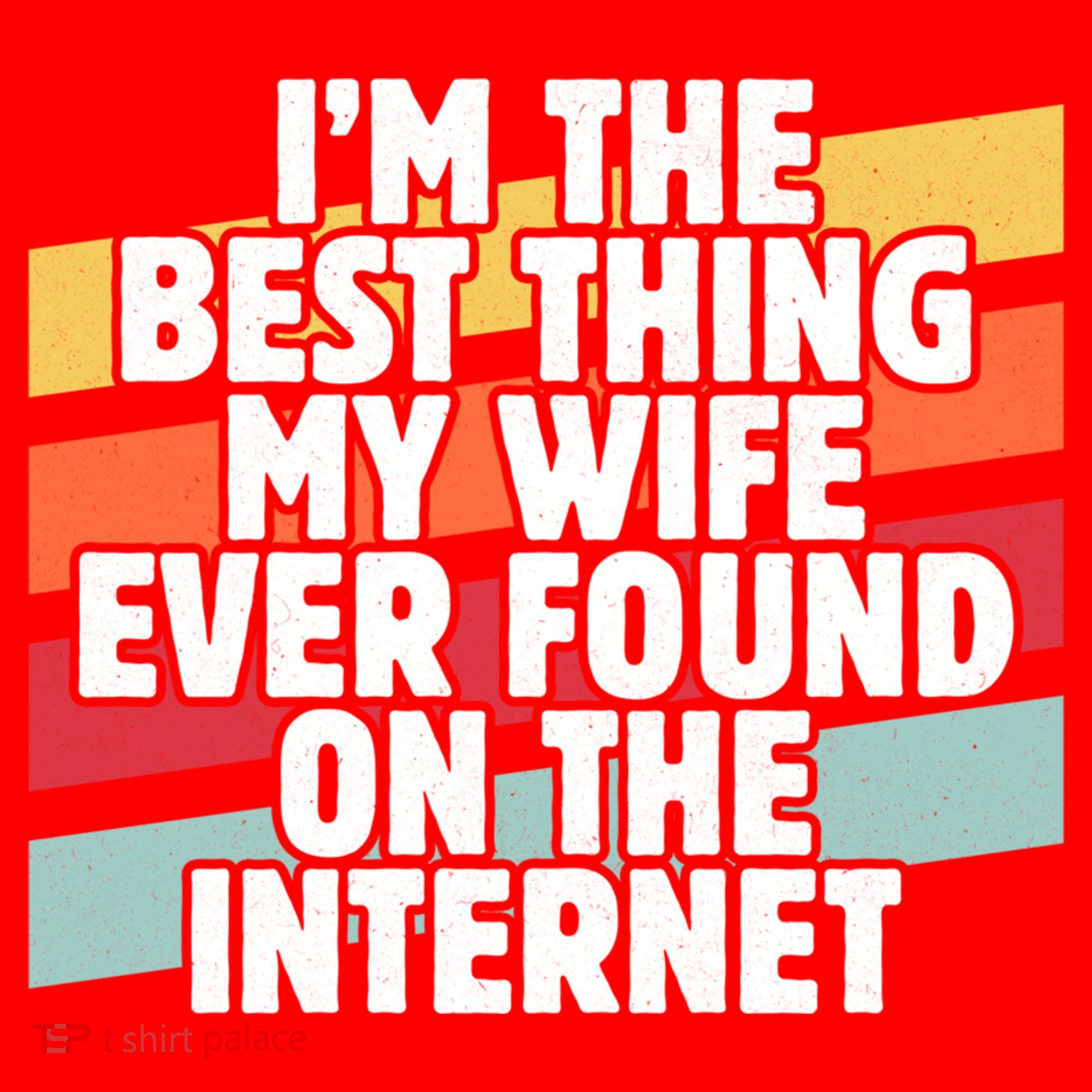 I'm The Best Thing My Wife Ever Found On Internet Dad Joke Gift Santa Hat