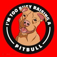 I'm Too Busy Raising A Pitbull Santa Hat thumb 1