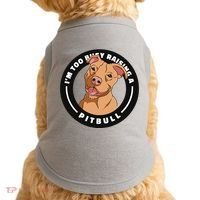 I'm Too Busy Raising A Pitbull Doggie Tank thumb 0