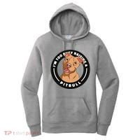 I'm Too Busy Raising A Pitbull Women's Hoodie thumb 0