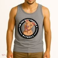 I'm Too Busy Raising A Pitbull Tank Top thumb 3