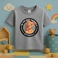 I'm Too Busy Raising A Pitbull Toddler T-Shirt thumb 3