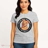 I'm Too Busy Raising A Pitbull Women's T-Shirt thumb 4